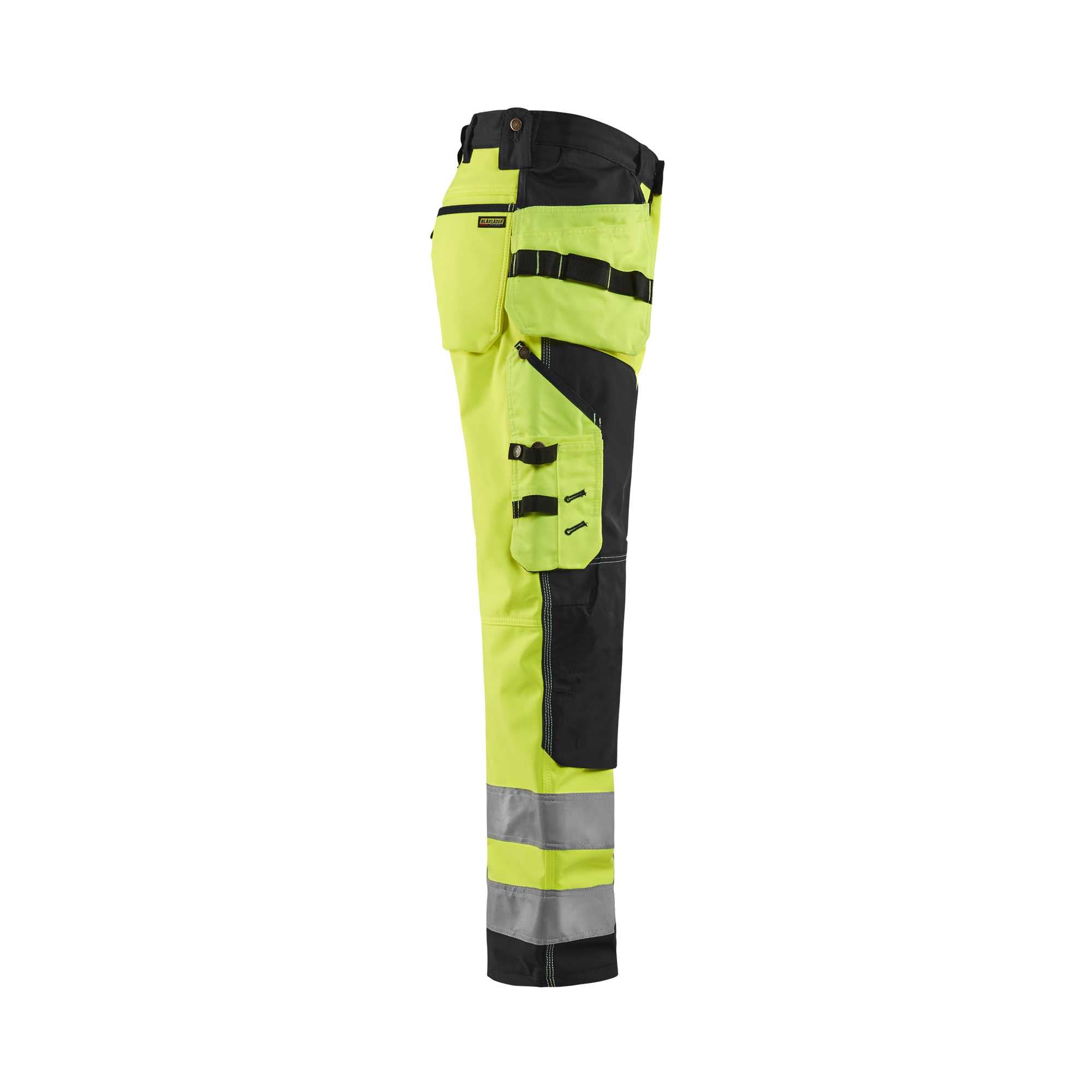 BLAKLADER 15672517 Hi Vis Softshell craftsman trousers Hi Vis Reflective Work Trousers Men - Waterproof